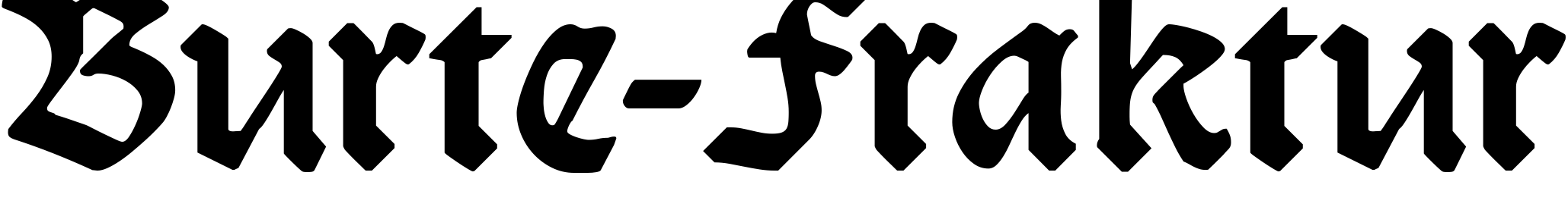 Font Burte-Fraktur