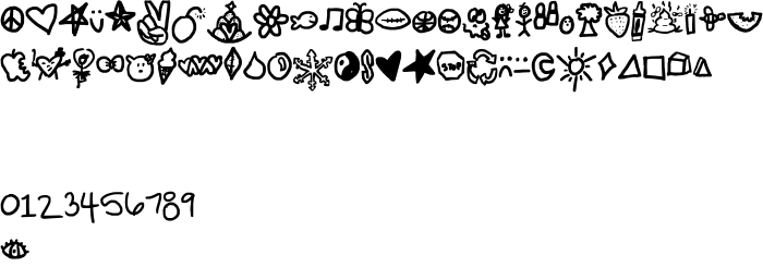 Шрифт symbols rock