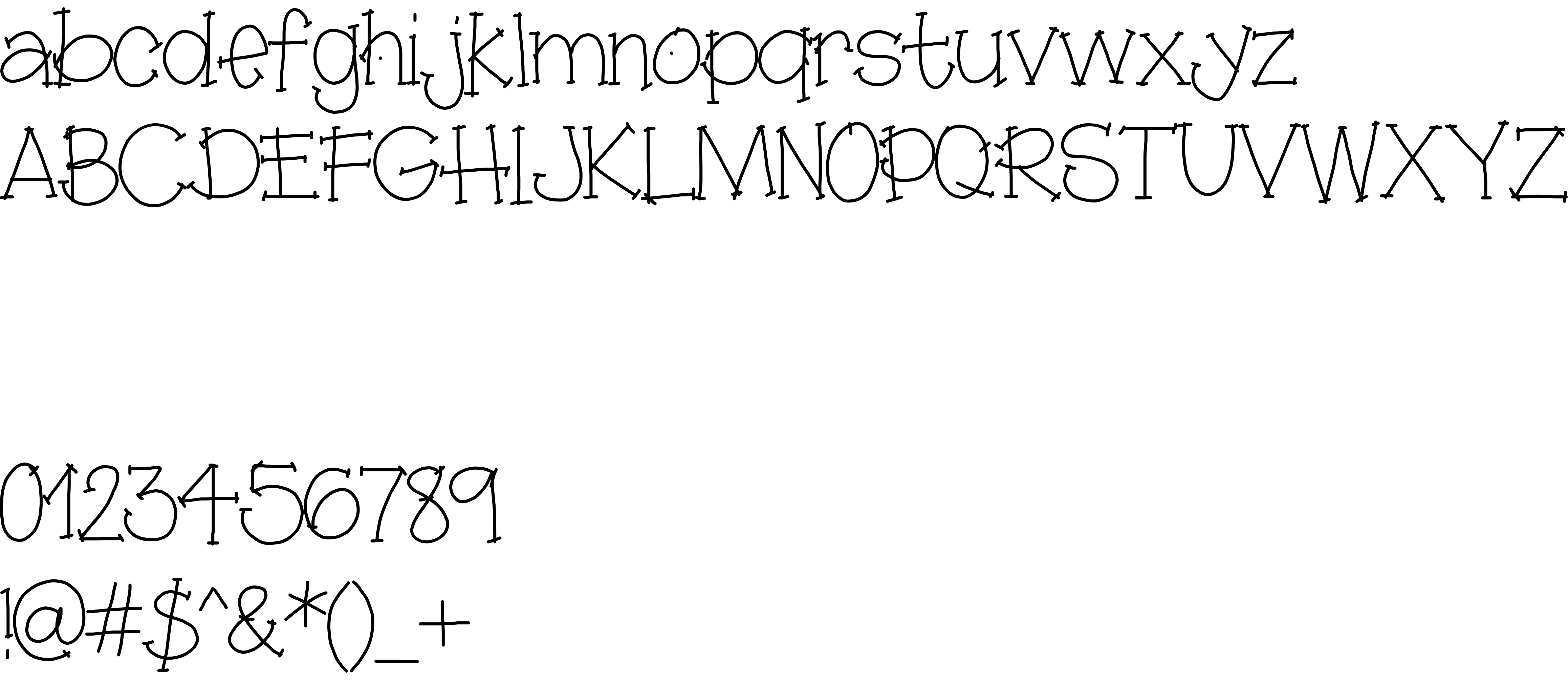 Preview font gj mírame guapo!