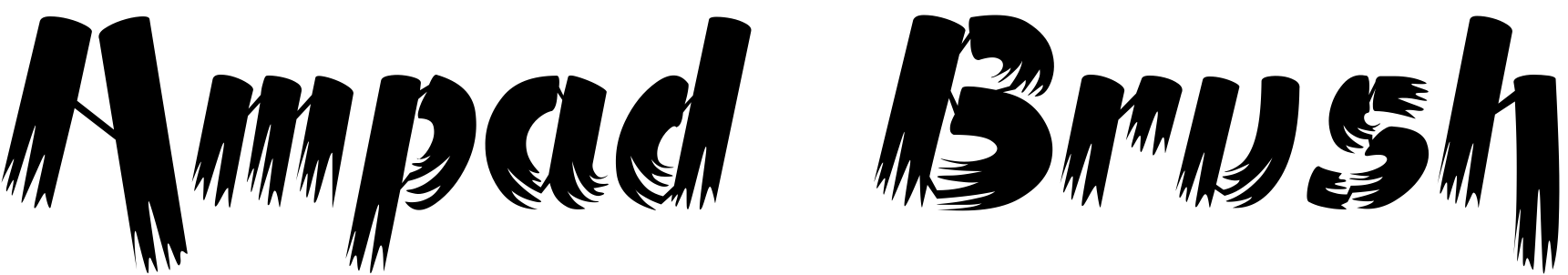 Font Ampad Brush