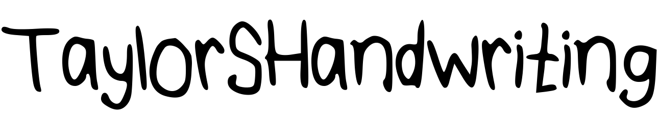 Font TaylorSHandwriting