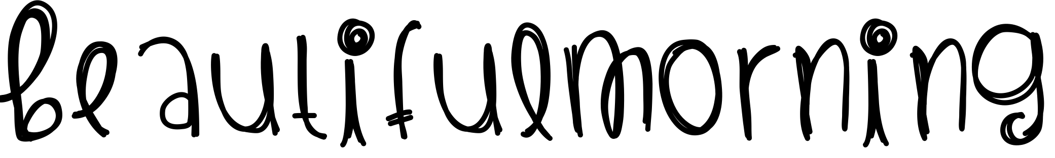 Font BeautifulMorning