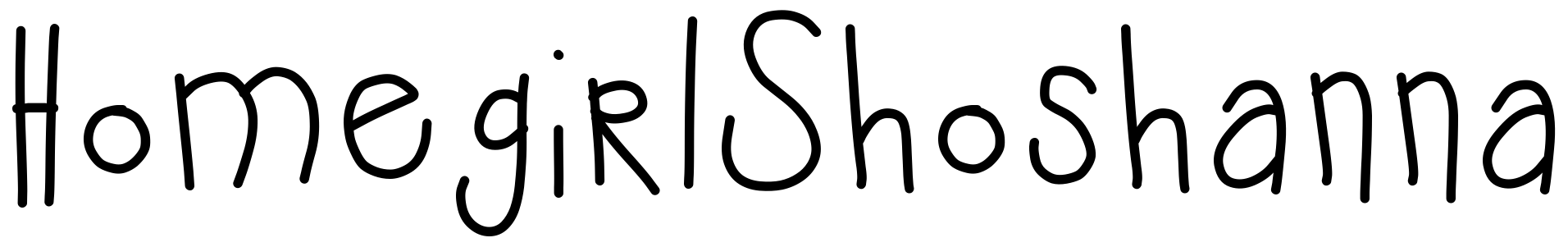 Font HomegirlShoshanna