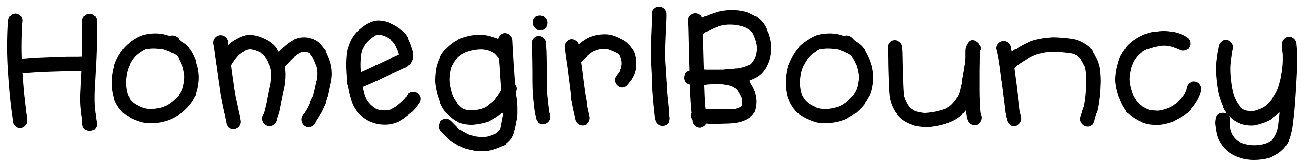 Font HomegirlBouncy
