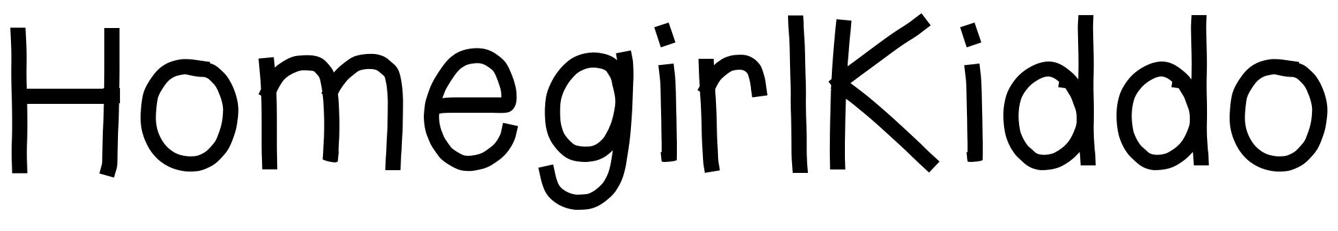 Font HomegirlKiddo