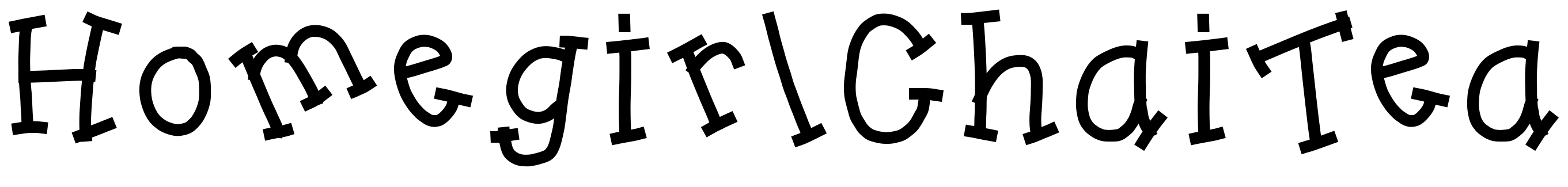 Font HomegirlChaiTea