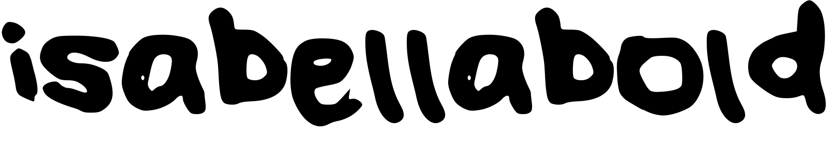 Font isabellabold