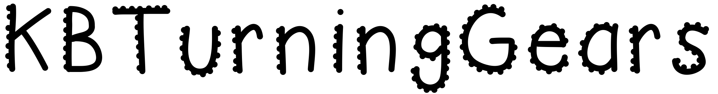 Font KBTurningGears