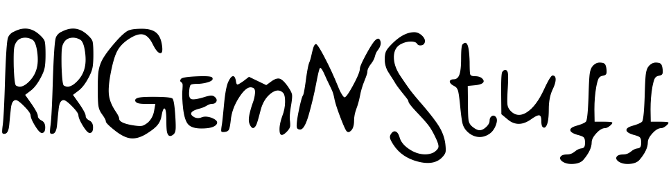 Font RRGemNStuff