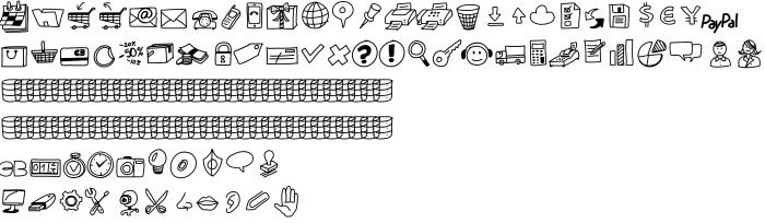 Шрифт PeaxDrawnIcons