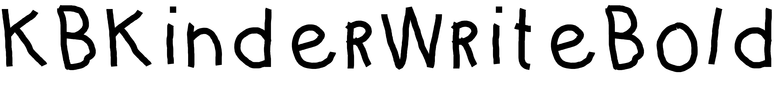 Font KBKinderWriteBold