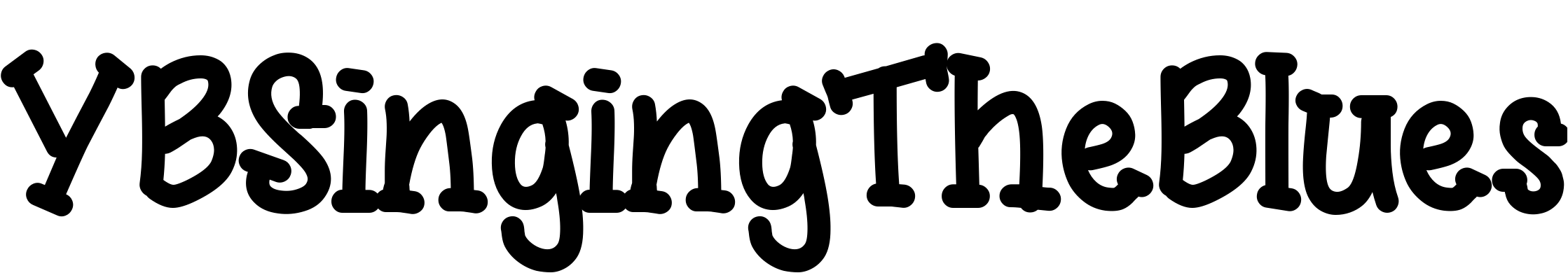 Font YBSingingTheBlues