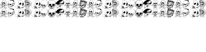 Шрифт SKULL FONT