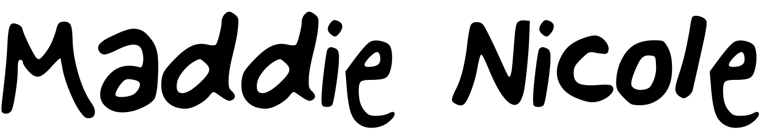Font Maddie_Nicole