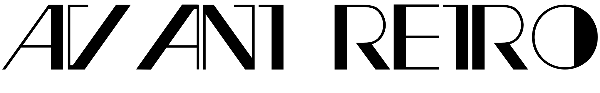 Font Avant Retro