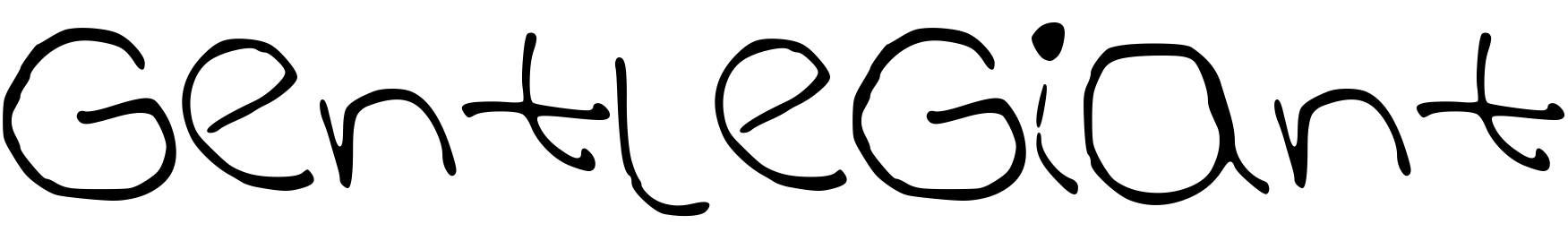 Font GentleGiant