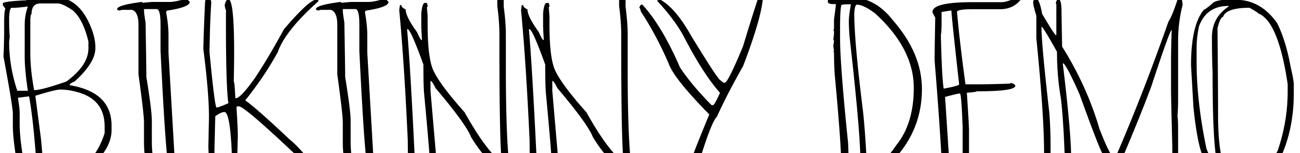 Font Bikinny Demo