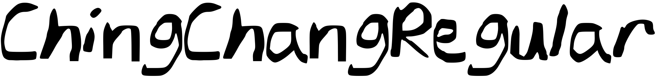 Font ChingChangRegular