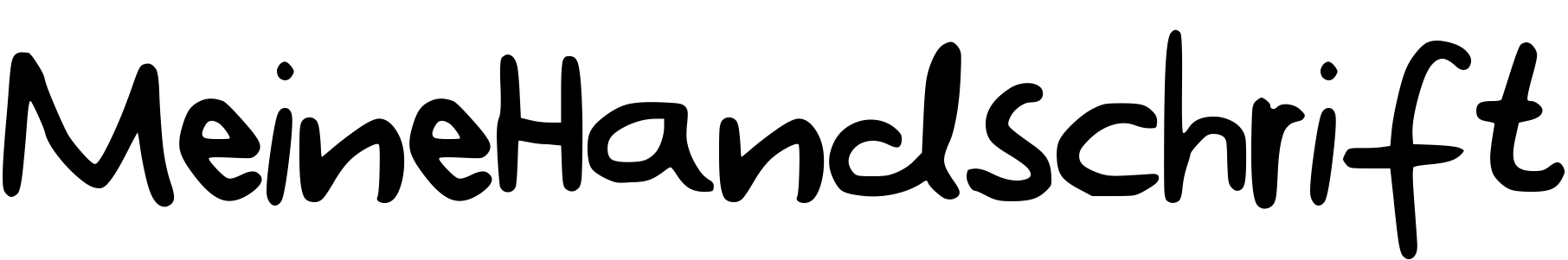 Font MeineHandschrift