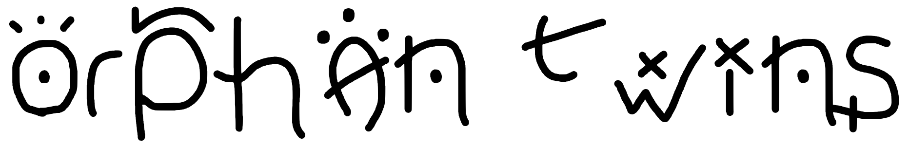 Font orphan twins