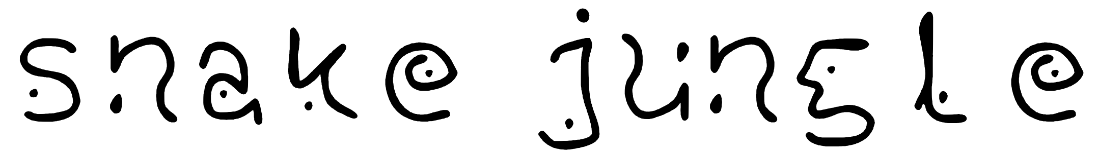 Font snake jungle