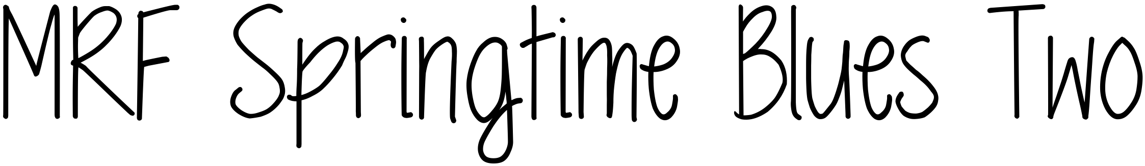 Font MRF Springtime Blues Two