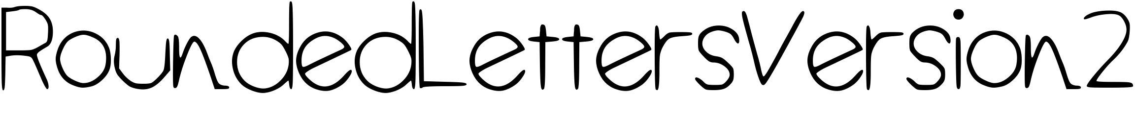 Font RoundedLettersVersion2