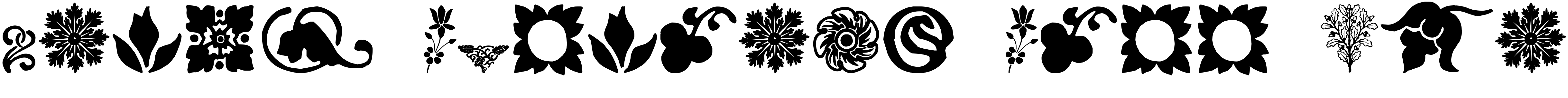Font Rough Fleurons Free Two