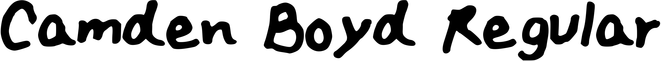 Font Camden_Boyd_Regular