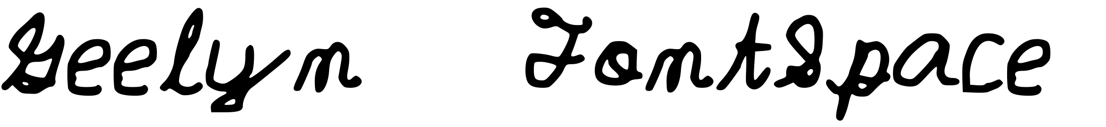 Font Geelyn___FontSpace_