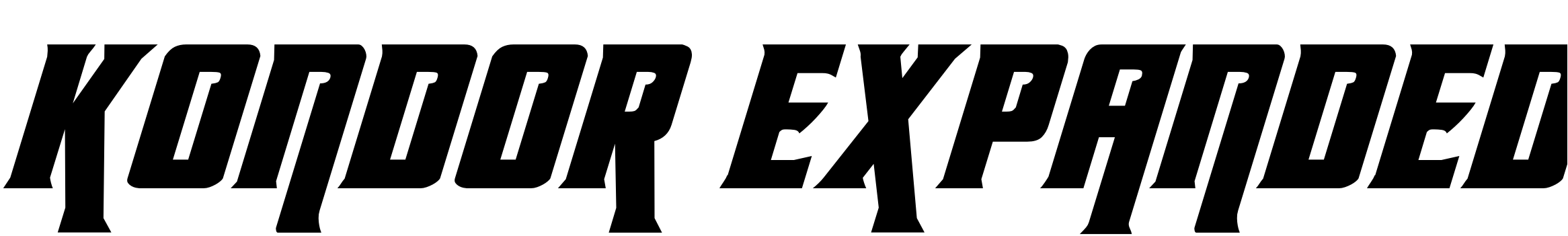 Font Kondor Expanded