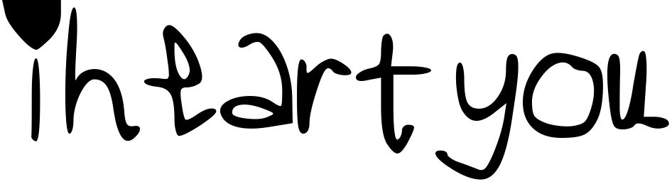 Font iheartyou