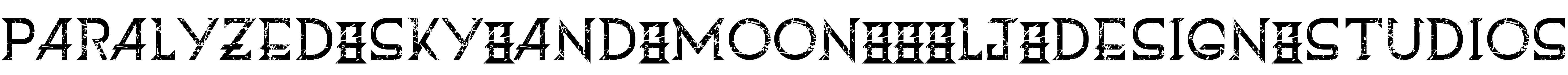 Font Paralyzed Sky and Moon - LJ-design Studios