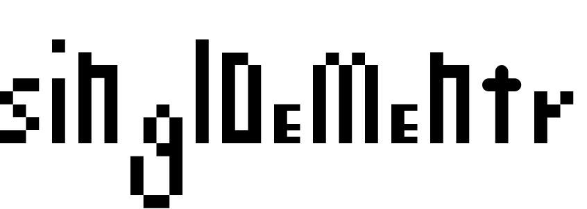 Font singlDementr