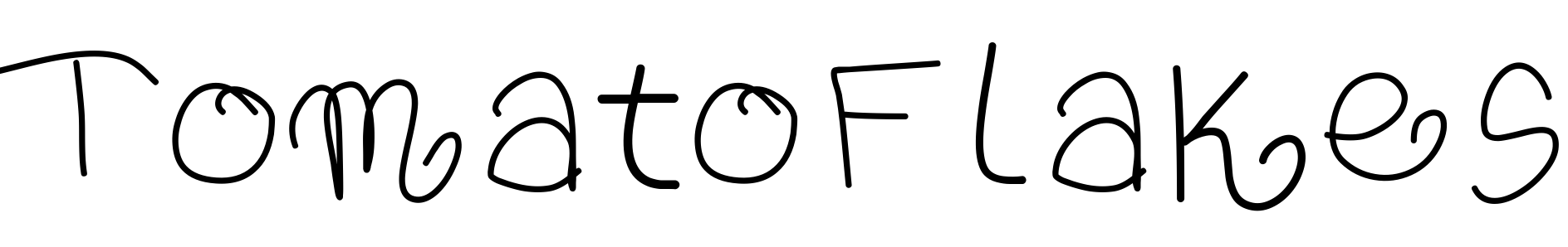Font TomatoFlakes