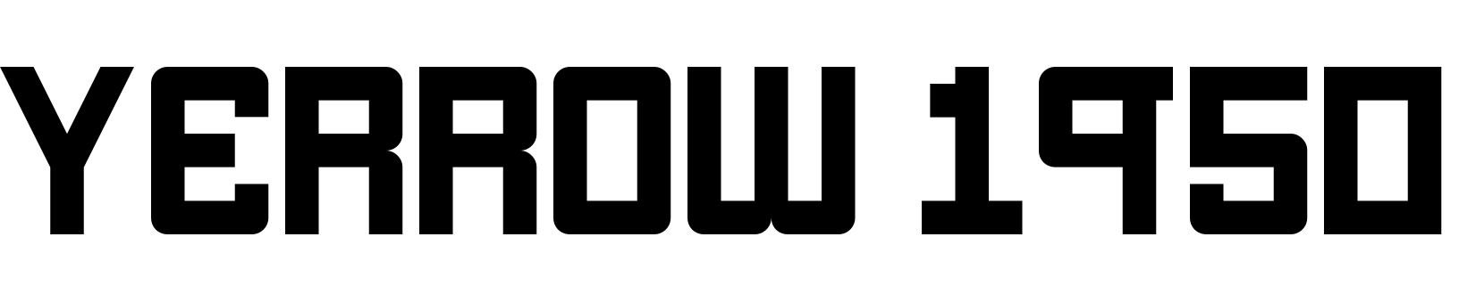 Font Yerrow 1950