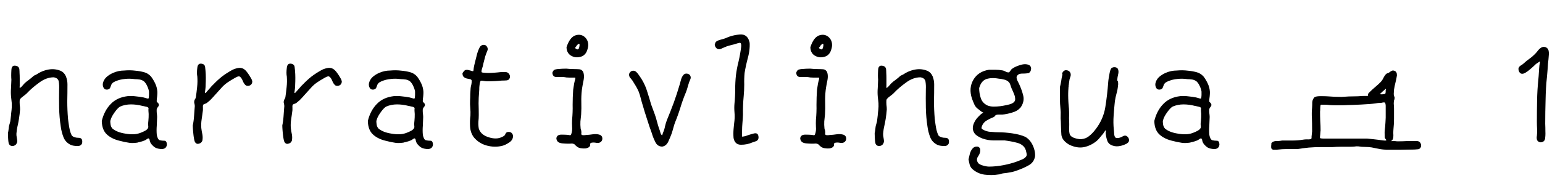 Font narrativlingua - 1