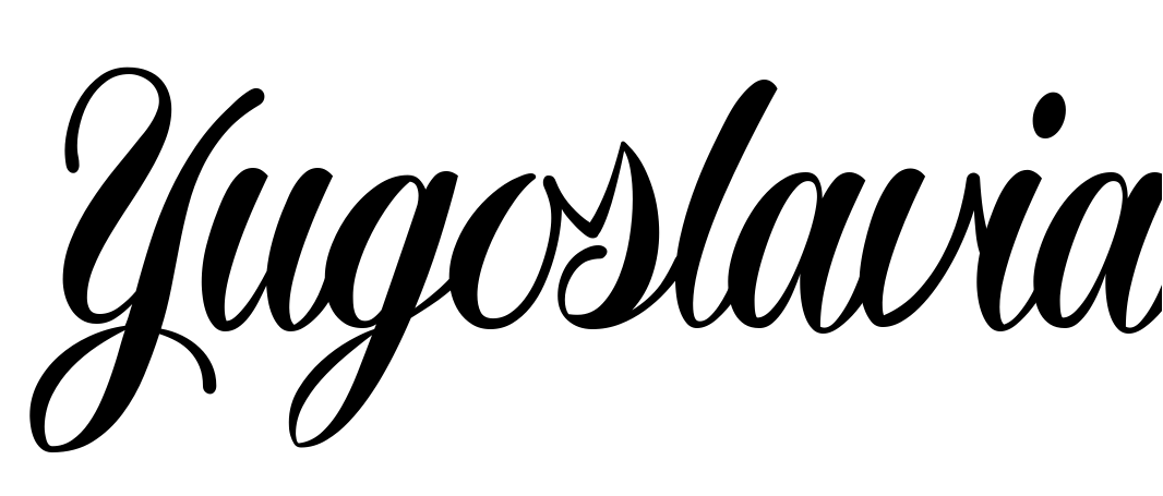 Font Yugoslavia