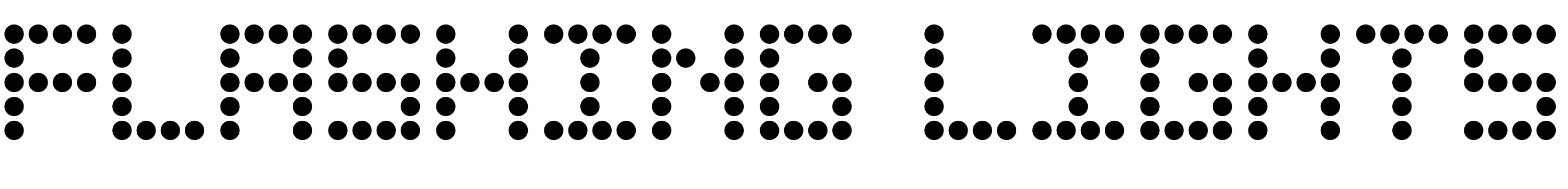 Font Flashing Lights