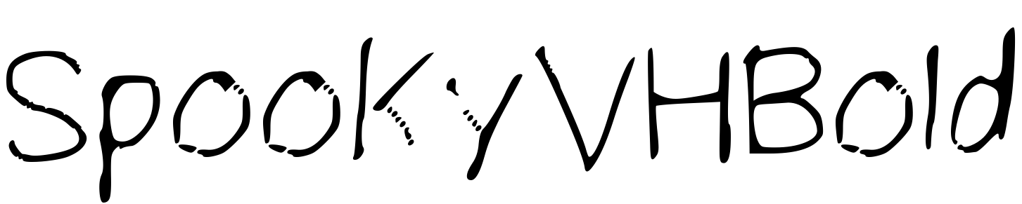 Font SpookyVHBold