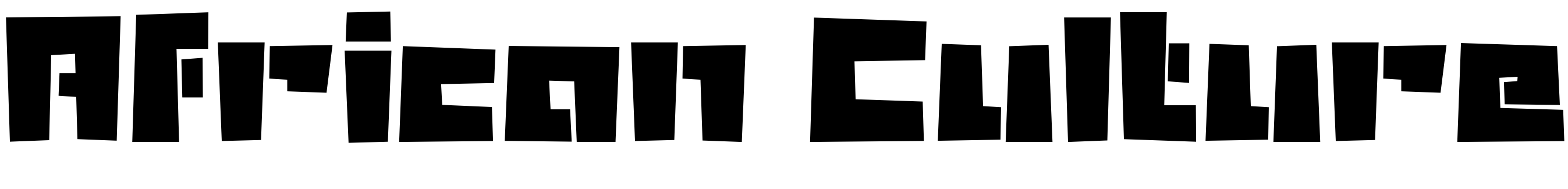 Font African Culture