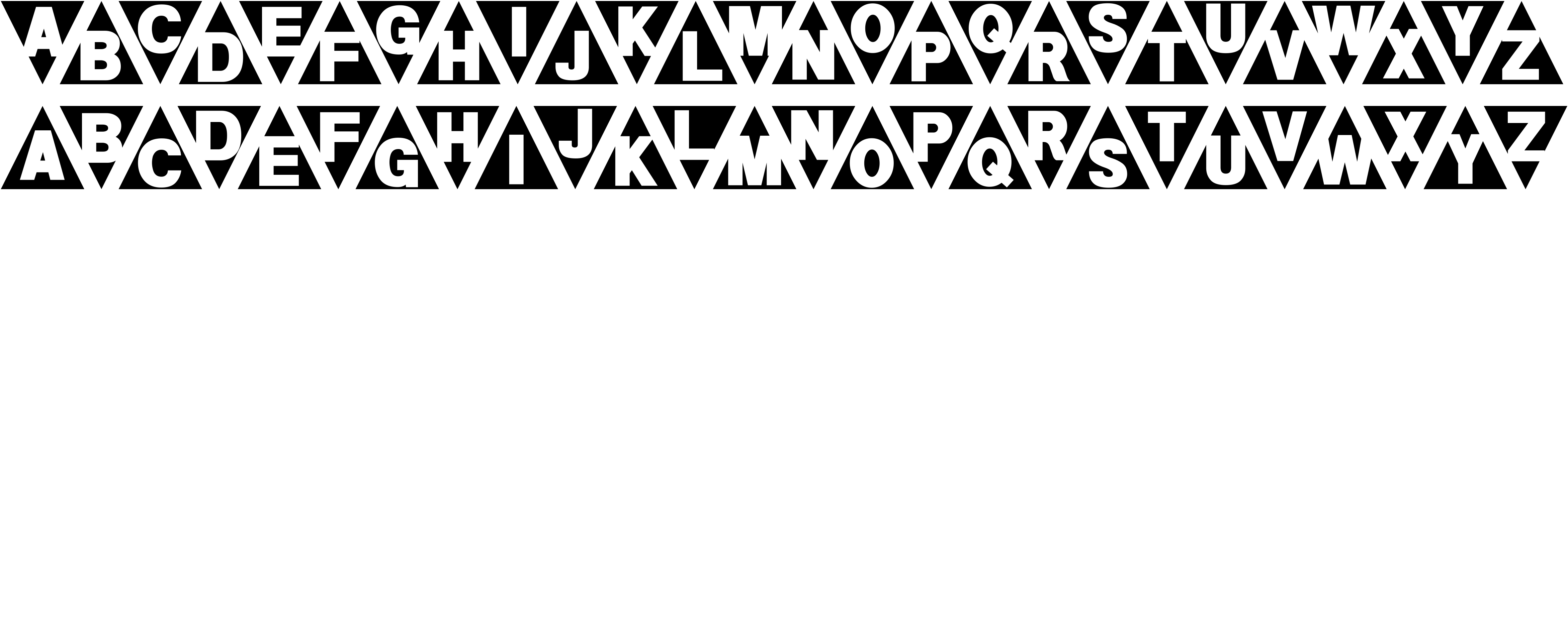 Preview font Triangleshape