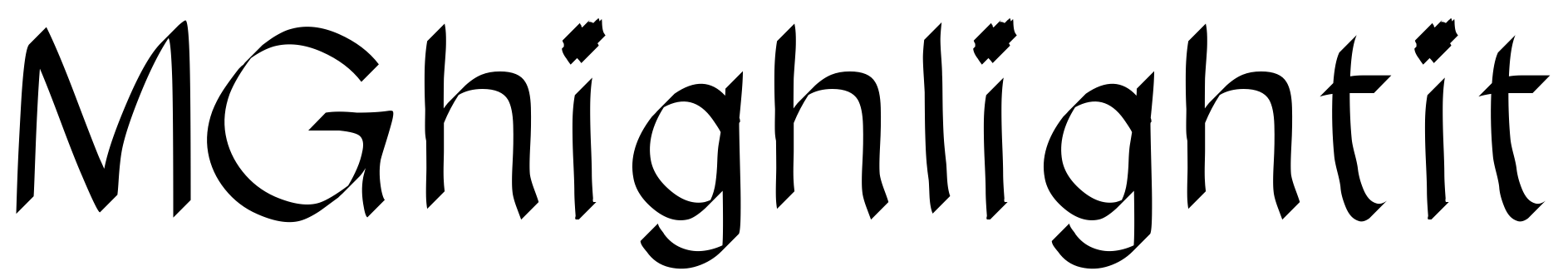Font MGhighlightit