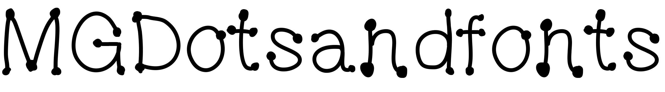 Font MGDotsandfonts