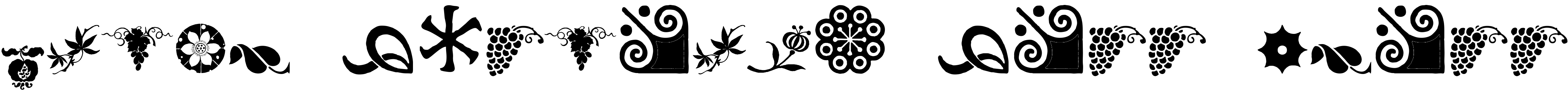 Font Rough Fleurons Free Three