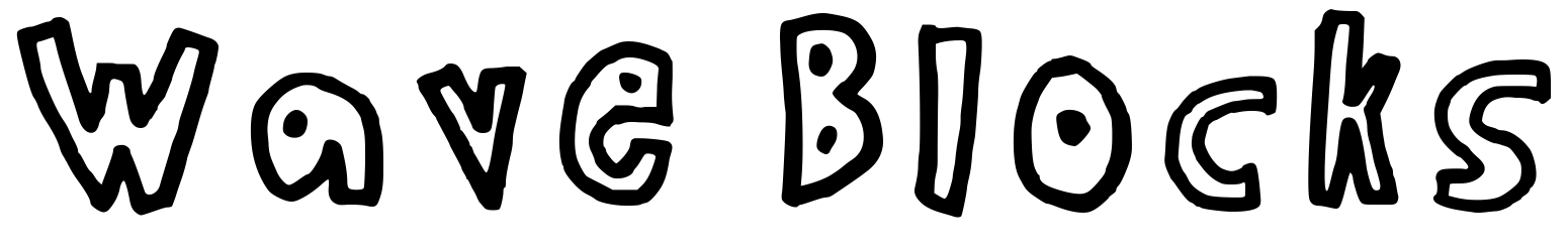 Font Wave Blocks