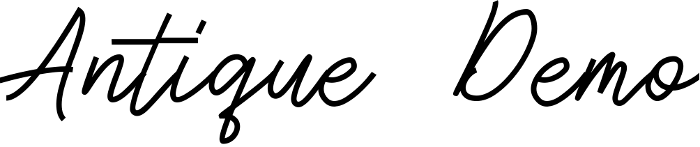 Font Antique Demo