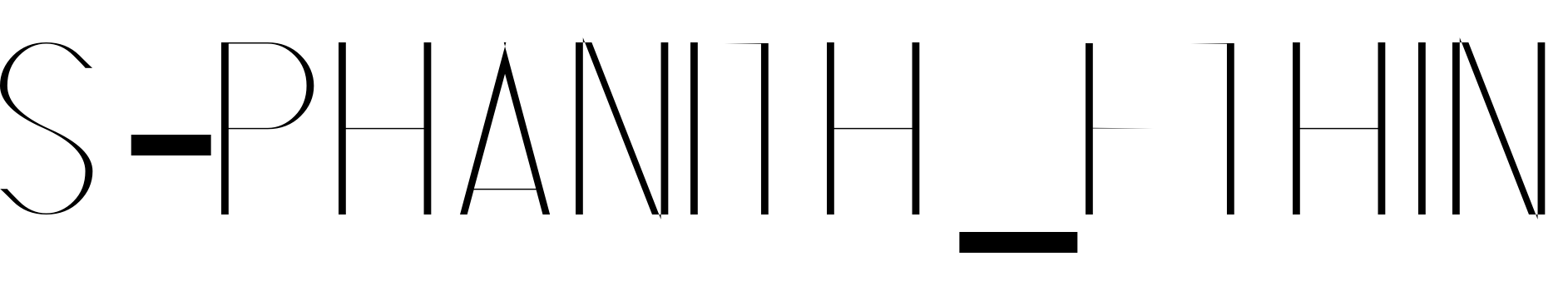 Font S-PHANITH_FTHIN