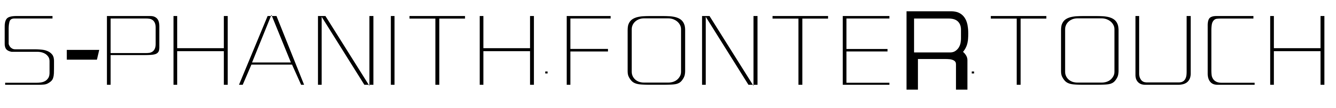 Font S-PHANITH FONTER TOUCH