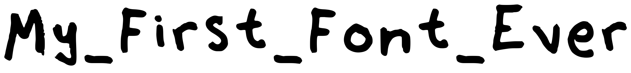 Font My_First_Font_Ever
